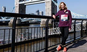 Woman who blazed a trail for equality in marathons hits London’s starting line