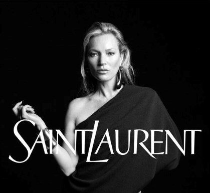 Kate Moss is back as the new face of Saint Laurent