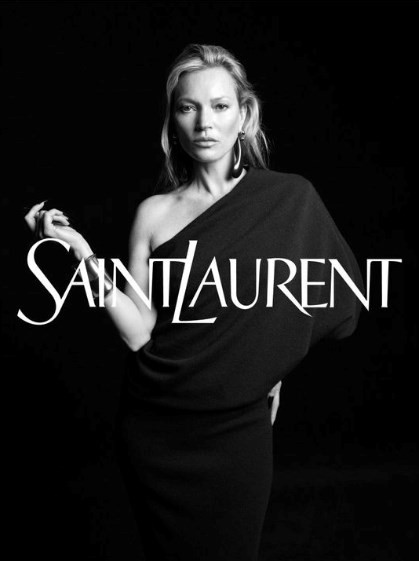 Kate Moss is back as the new face of Saint Laurent