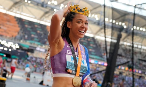 Katarina Johnson-Thompson wins epic duel to regain world heptathlon title